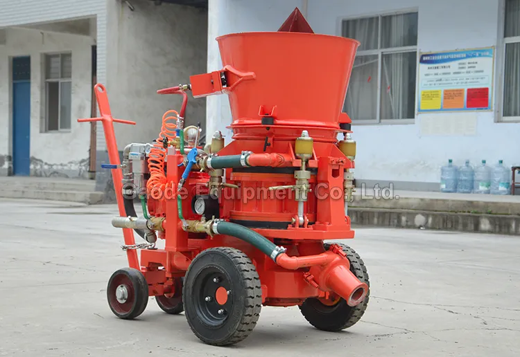 GAODETEC GZ-5AR 15mm Max Aggregate Refractory Gunning Machine With Heavy-Duty Wheels